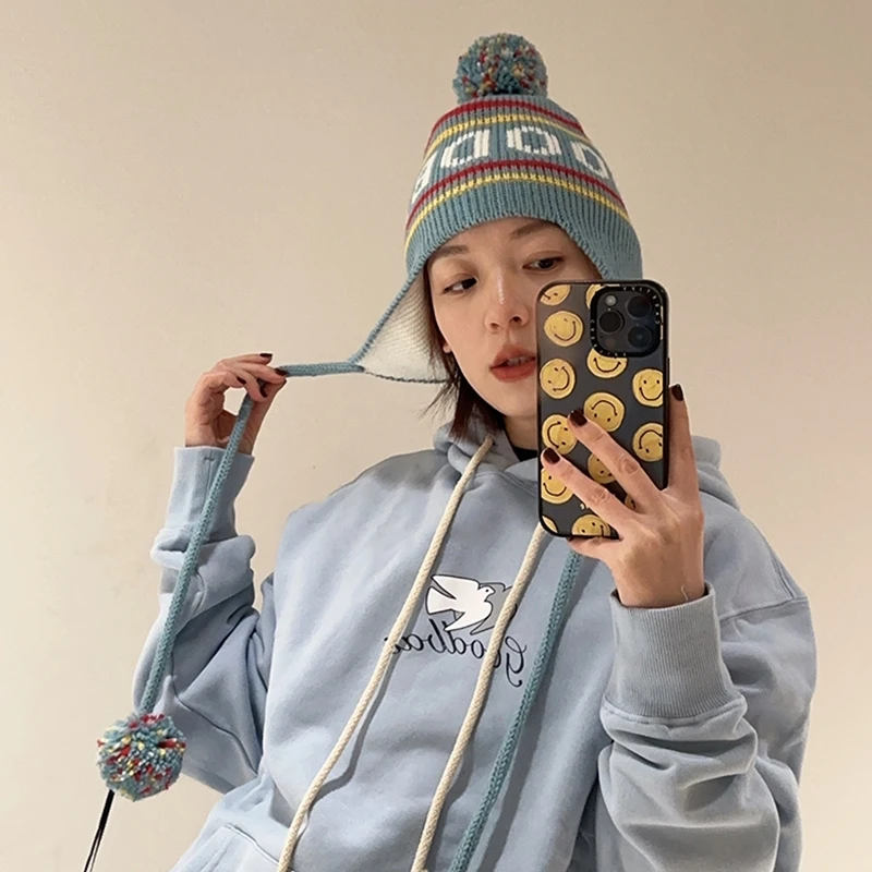 

Goodbai Waed Vintage Hoodie Sweatirt with Print 2024 Autumn Winter New Sle Straight Cut Regular Sve Long Cotton 00%