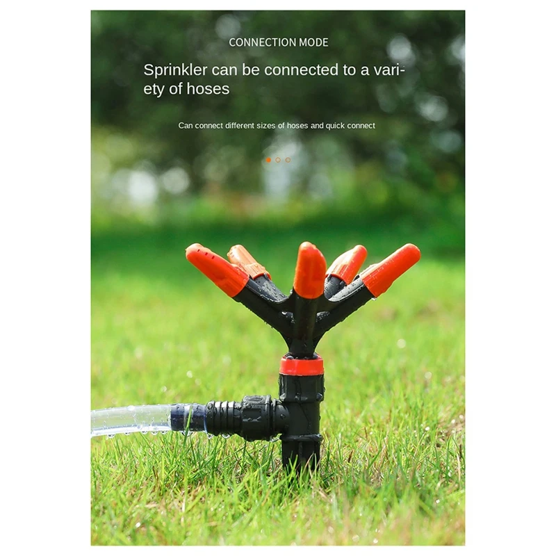 

A78Z-360 Degree Rotating Nozzle Automatic Sprinkler For Watering Flowers, Vegetables, Water Pipes And Garden Lawn Irrigation