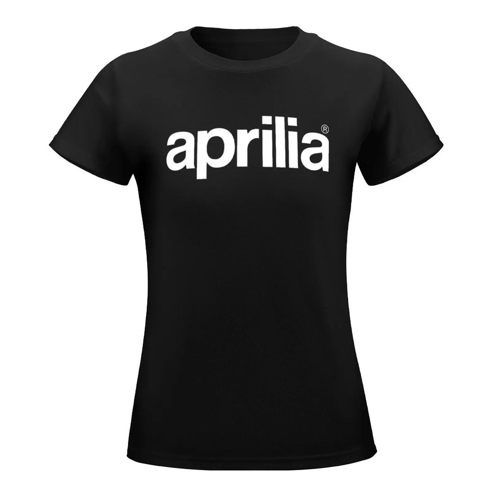 Aprilia Logo T-Shirt korean fashion cute clothes kawaii clothes plus sizes t-shirts for Women cotton