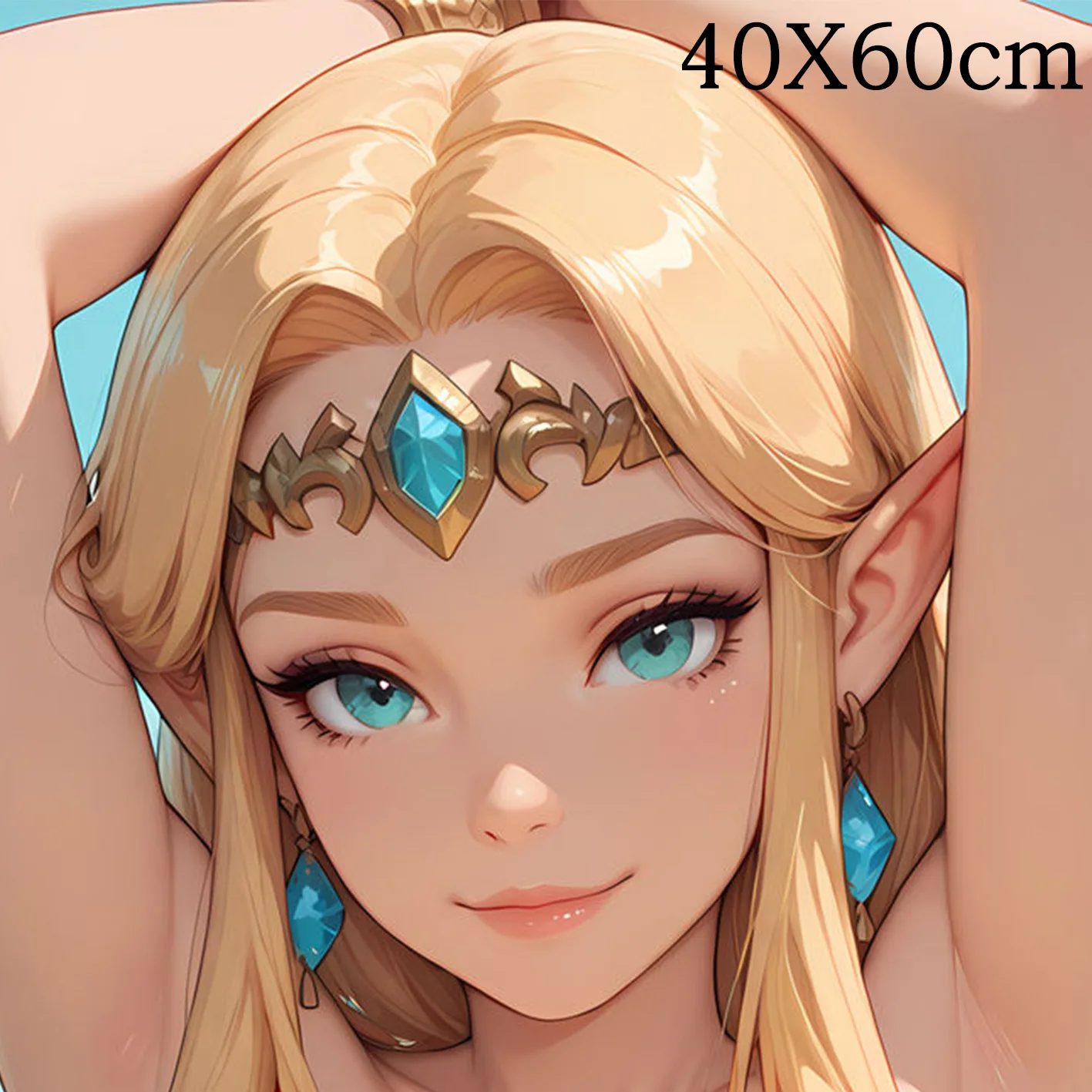 Dakimakura Anime Blondehair Pillow Cover Sofa Cushion Double-side Print Throw Pillow Case 40X60cm