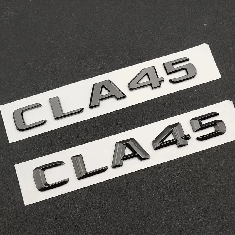 

Emblem Logo 3D ABS Black Chrome Car Rear Trunk Letters Badge Stickers For Mercedes CLA45 AMG W117 C117 Auto Accessories