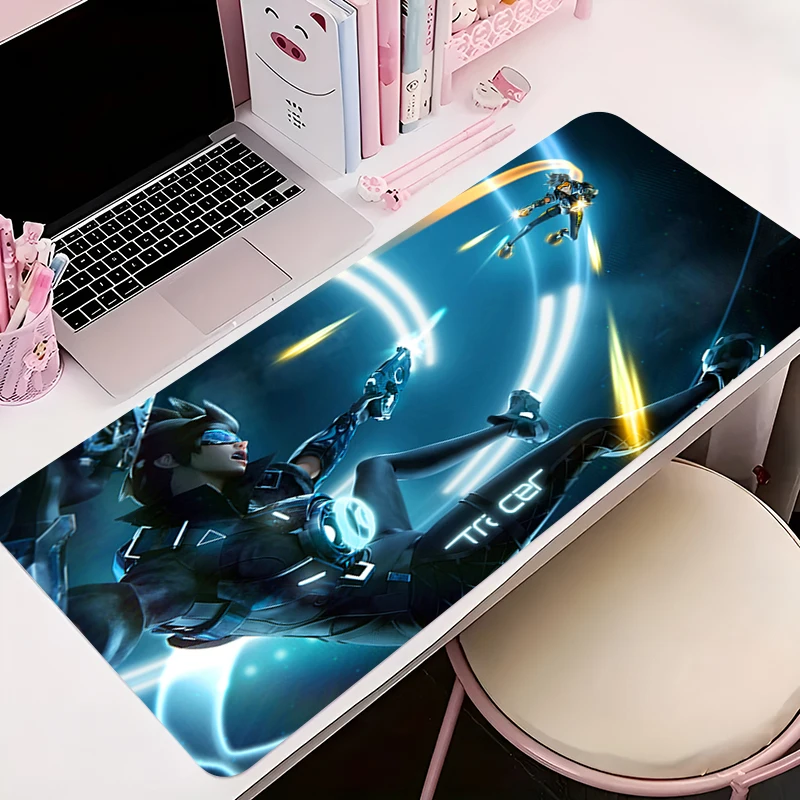 

Mouse Pad Anime Non-Slip Rubber Mousepad Soft Office Desk Mat Gaming PC Accessories Large Gamer O-overwatch Tracer Keyboard Mat