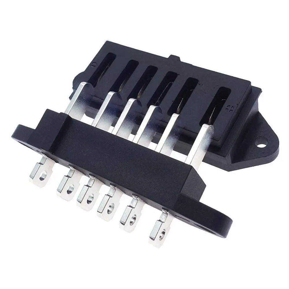 

1Pcs High Current 20A Lithium Battery Charging Block With Screw Hole Input Output Six Foot Mother Block Electric Car Accessories