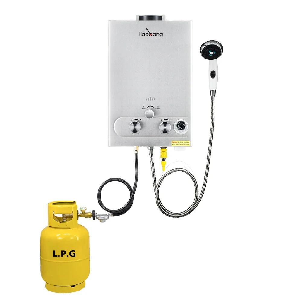 -In Stock Trending Hot Product 6L Camping Caravan Instant Tankless LPG Gas Water Heater