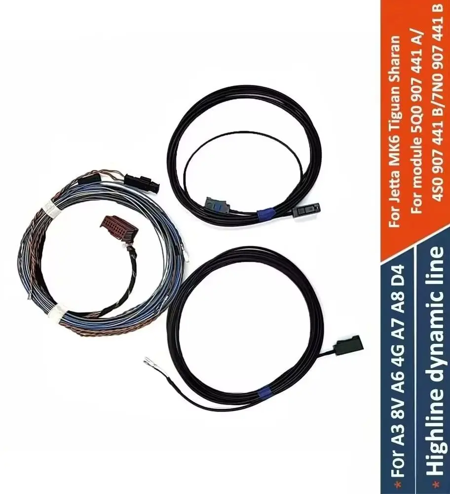 For Audi A3 8V A6 Tiguan Sharan 5Q0 907 441 A 5Q0907441A 7N0 907 441 B 4S0 907 441B - Highline Rear View Camera Wiring Cable