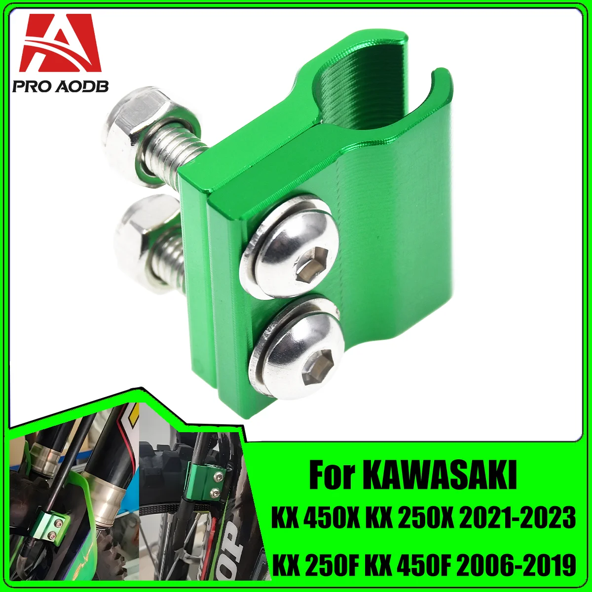 For KAWASAKI 450 KX250X Front Brake Hose Holder Guide Clamp Motorcycle Accessories High Quality Tubing Clamp KLX140/G/L KLX150L