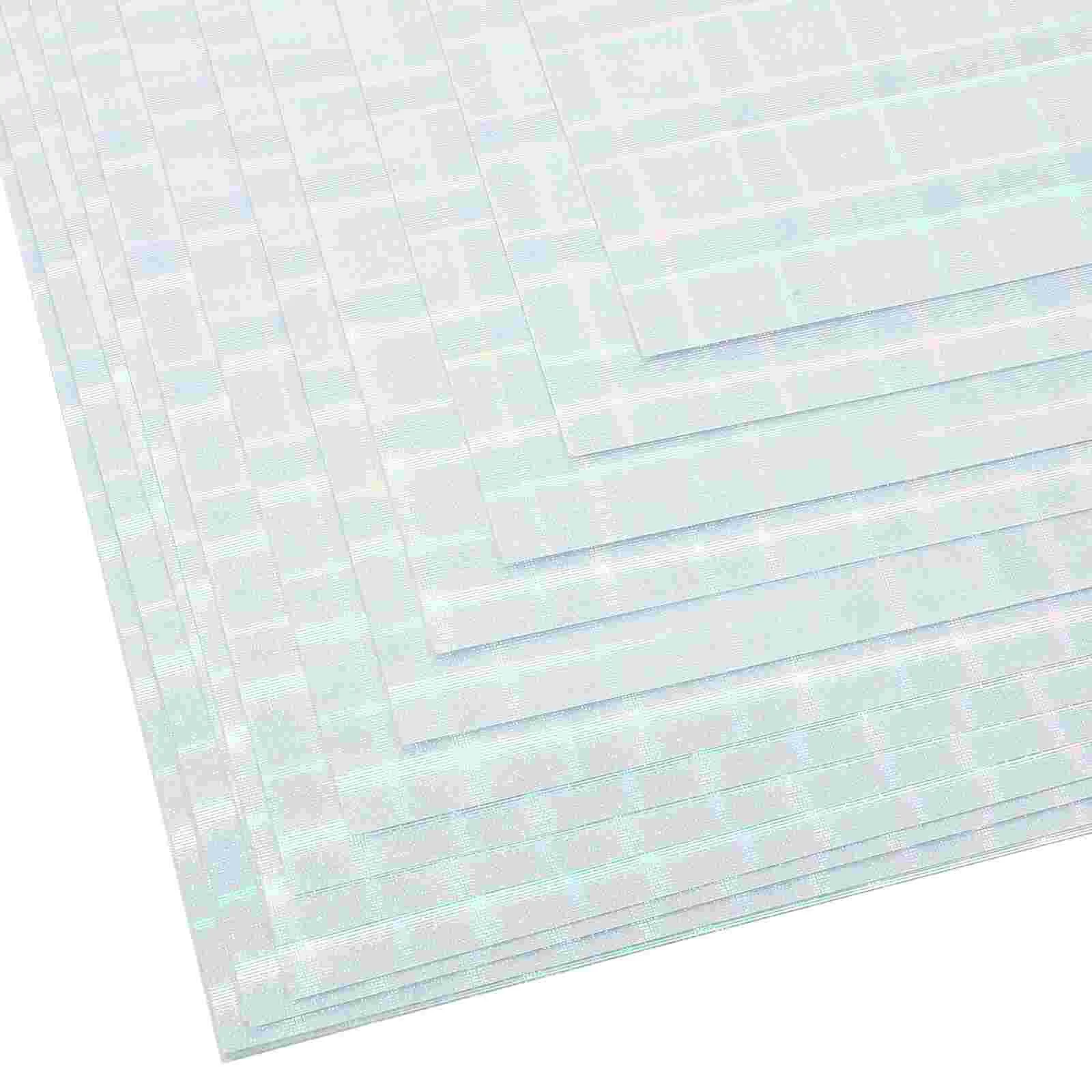 20 Sheets Holographic Printing Paper Stickers Labels for Printer Large Mailing Glossy Pvc Self-adhesive