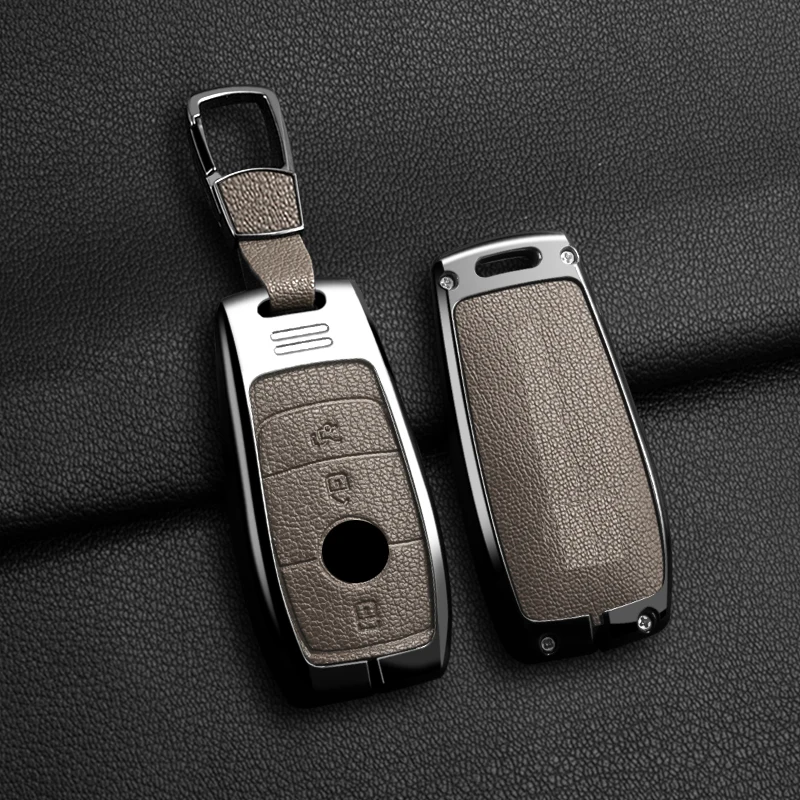 3-Tasten Zinklegierung Autoschlüssel-Abdeckung Passend für 2019 2020 Mercedes-Benz A220 E63S AMG E-Klasse GLE 350 4MATIC E300 E400 E43 W213 – Detail 13