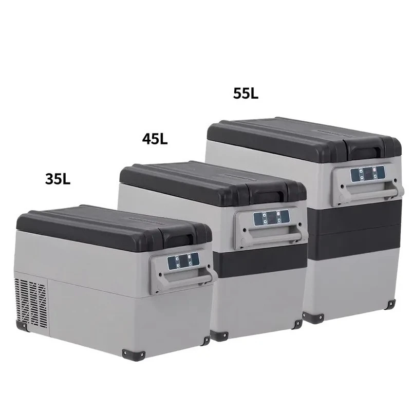 

Portable camping cooler, suitable for AC-DC dual-purpose compressor freezer, electric outdoor 12V refrigerator single unit