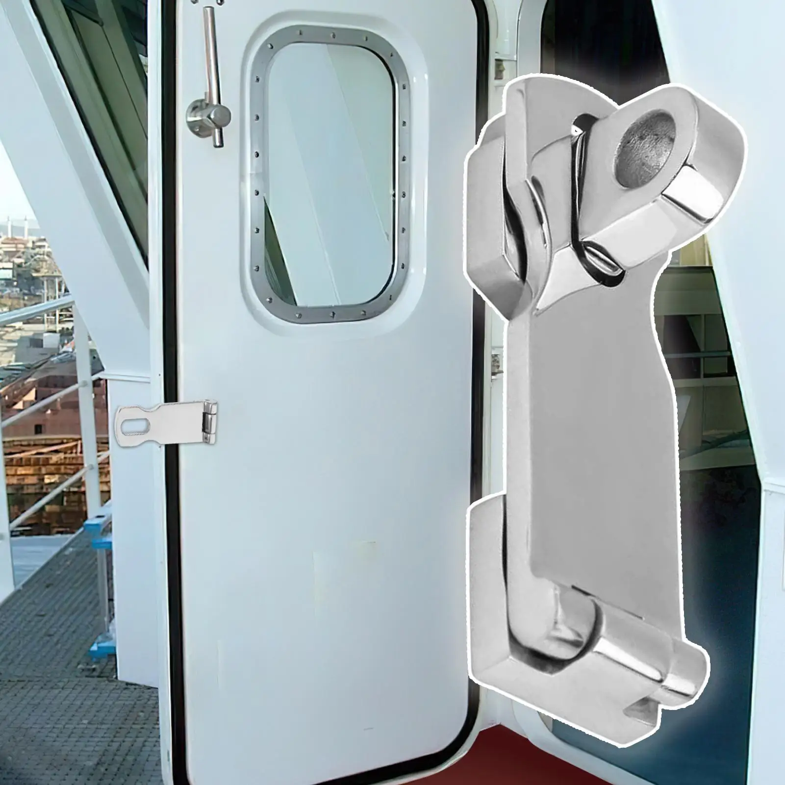 

Boat Latches Stainless Heavy Duty Locking Door Hardware Marine Boat Compartment Latch for RV Boat Motorhome Ship Yacht Cabinet