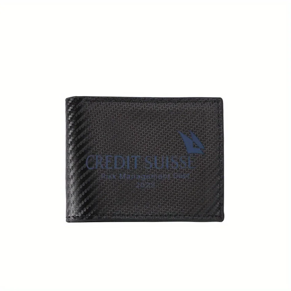 Credit Suisse Risk Management logo 2023 Men's Wallets Simple Business Modern Stylish Printing Design Gifts For Father Boyfriend
