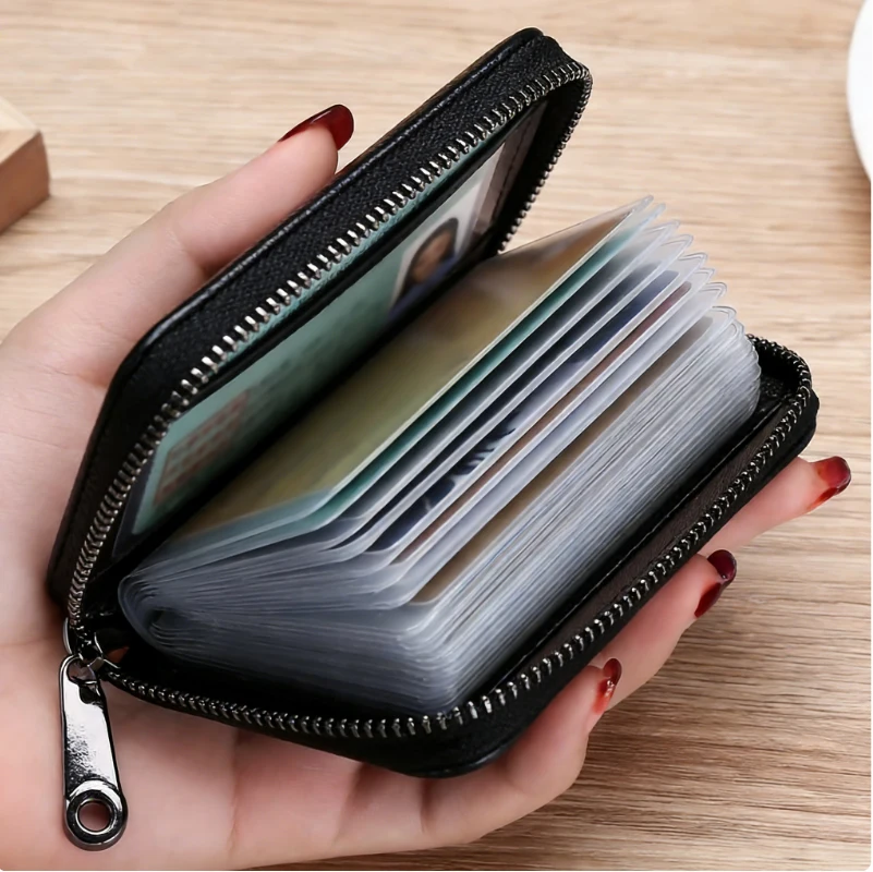 Document Holder Card Case for Men and Women, Exquisite and High-End Design, Anti-Magnetic, Ultra-Thin, Multi-Slot Capacity