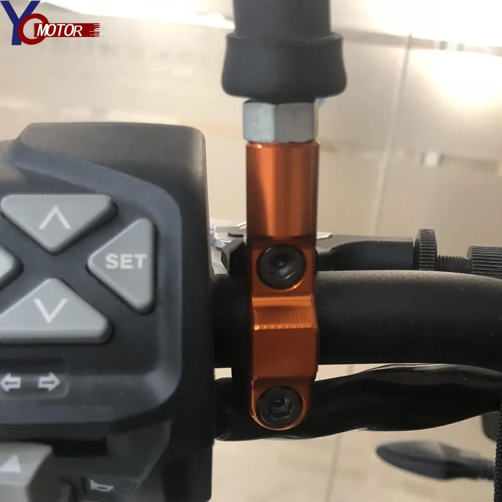 

Motorcycle Handlebar Mirror Adapter Mounting Clip Bracket For 790ADVENTURE R 790 Adventure S 790 Adv 2019 2020 CNC Aluminum Part