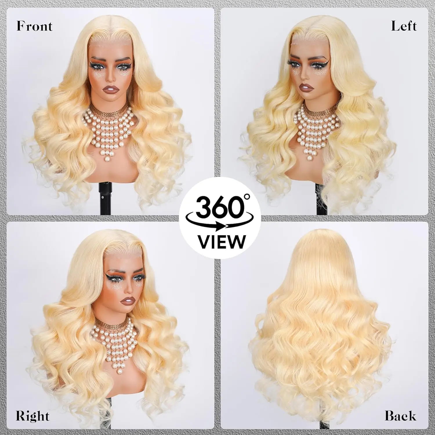 613 شقراء 13x6 الدانتيل شعر مستعار أمامي شعر الإنسان 30 بوصة الجسم موجة شعر مستعار أشقر شعر الإنسان 13x4 HD شفافة قبل قطعها شعر مستعار للنساء