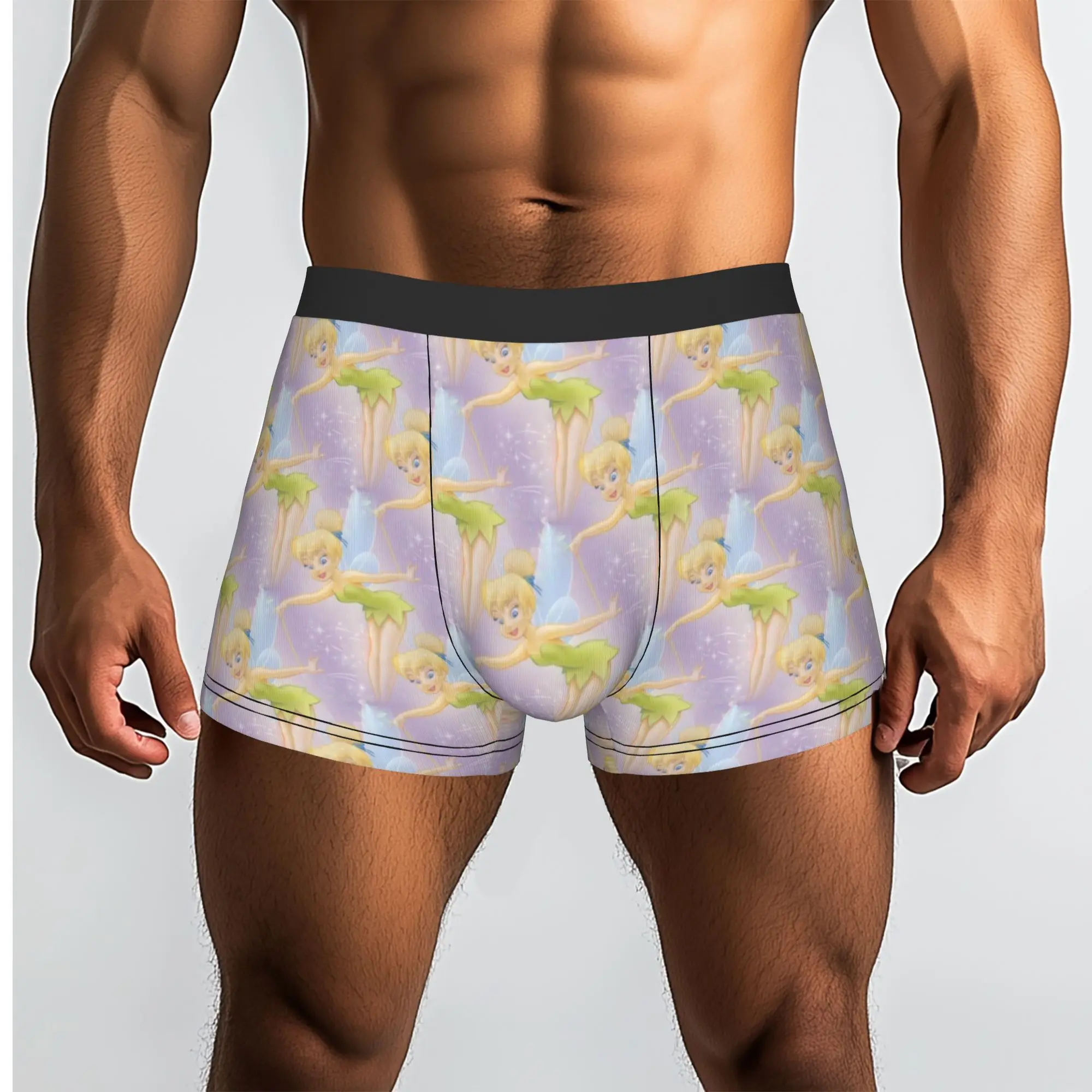Customized Cool T-Tinker Anime Bell Cute Cartoon Boxers Shorts Panties Men's Underpants Breathable  Briefs Underwear