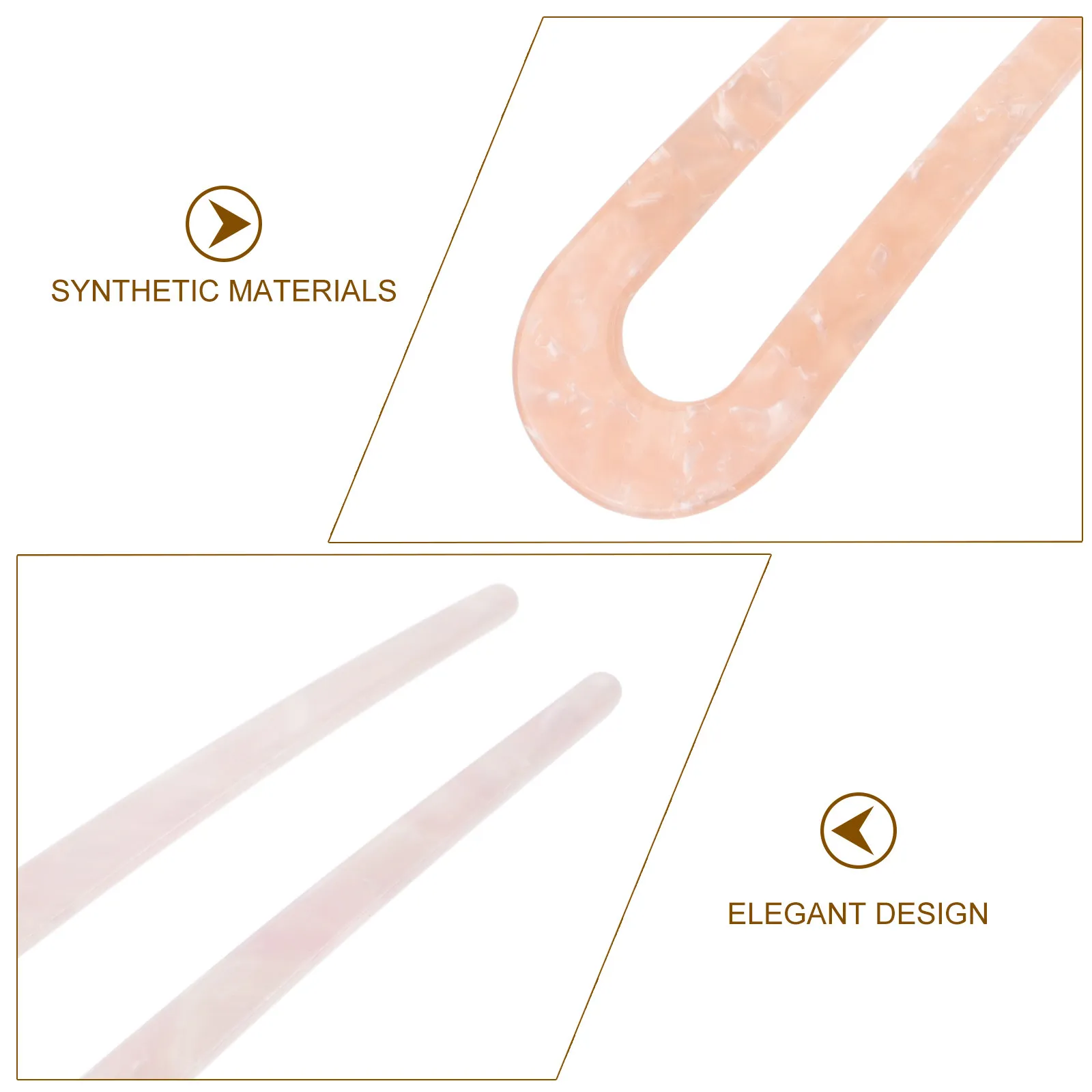 

2 шт. U-образные заколки для волос, практичные и креативные аксессуары для причесок, для свадеб, вечеринок и повседневной носки, красные, розовые