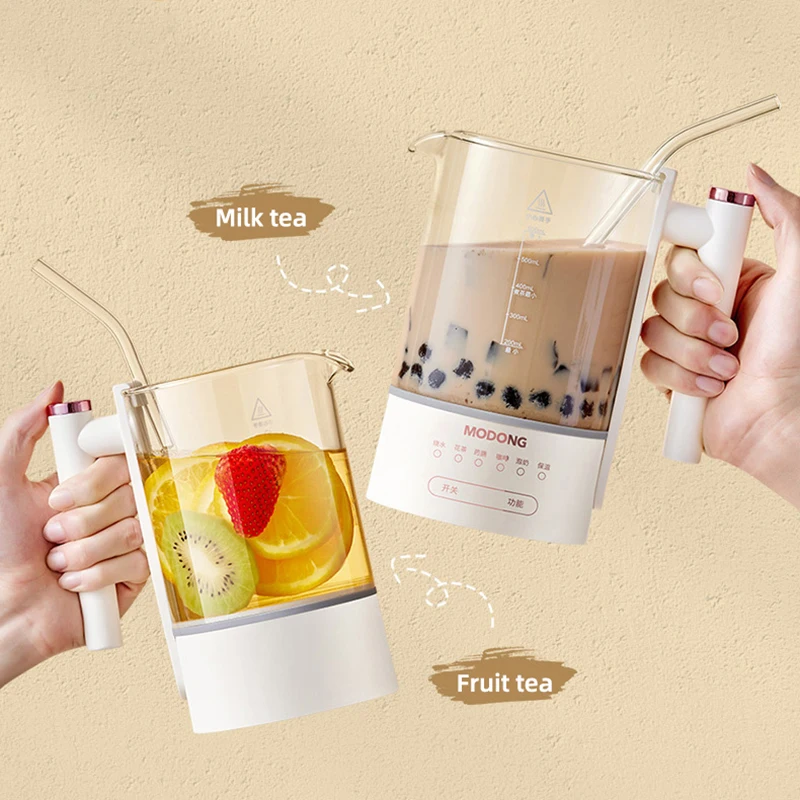 Tetera inteligente de vidrio con filtro para conservar la salud, tetera automática multifuncional de 220V, para hacer té