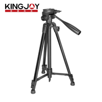 KINGJOY Lightweight Phone Tripod Camera Mount Stand Portable Aluminum 3D Head Tripode Holder for Phone Mini Projector Fill Light