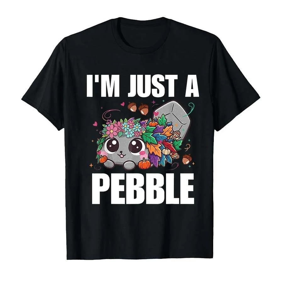Funny Cute Dandy I'm Just Pebble Cartoon Men T Shirt Women Tee Boys Top Children Parent Child Cotton Short Sleeves Kids Tshirt