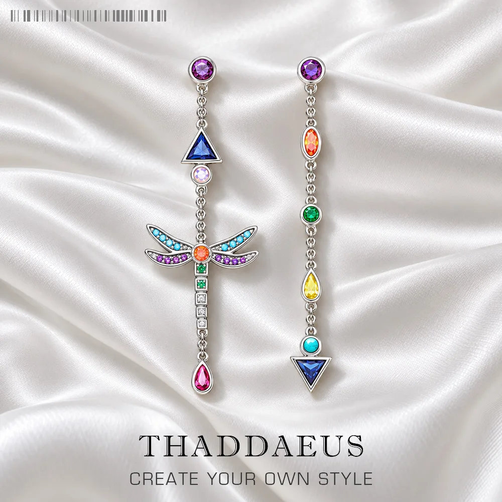 Ohrringe „Play Of Colors“ Libelle, Europa Leichtigkeit, edler Schmuck für Frauen, Sommer, brandneues Geschenk aus Sterlingsilber 925, Geschenk