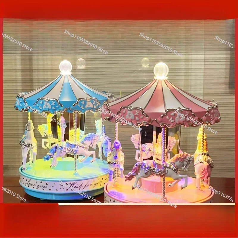 Bluetooth Carousel Music Box Girlfriend Children's Birthday Christmas Gift