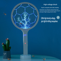 2 IN 1 Electric Mosquito Swatter Mosquito Killer 2500V USB Rechargeable Angle Not Adjustable Electric Bug Zapper Fly Bat Swatter