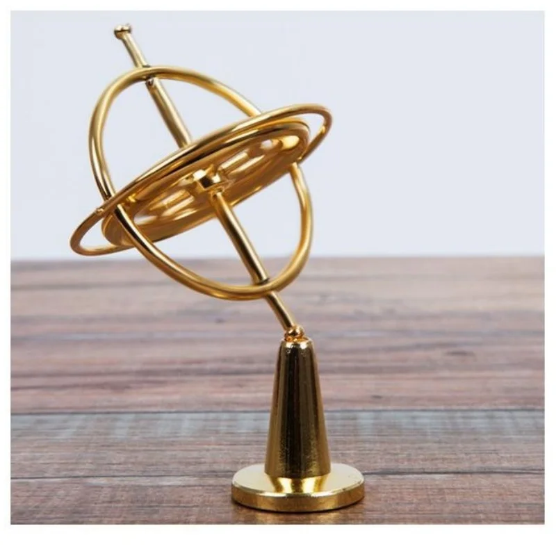 Equilibrio dinamico angolare Giroscopio con punta delle dita Giocattoli antistress Esperimento di fisica giroscopio antigravità in metallo creativo