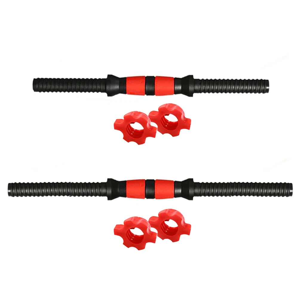 1-5Set Dumbbells Rod Adjustable Install Dumbbells Set Connect Rod With Nuts Non-Slip Accessories Gym Exercise Equipment Fitness