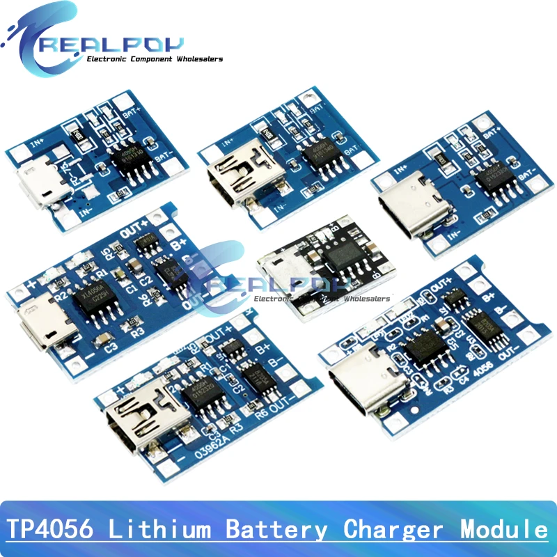 Płytka ładująca moduł ładowarki baterii litowej typu C Micro Mini 5 v1a 18650 TP4056 z podwójną funkcją ochrony 1A li-ion