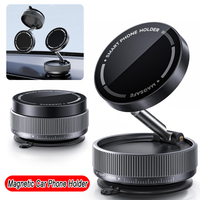 Vacuum Suction Magnetic Phone Holder with 360 Degree Rotation,Handsfree Magnetic Foldable Phone Mount for Car/Smooth Surface