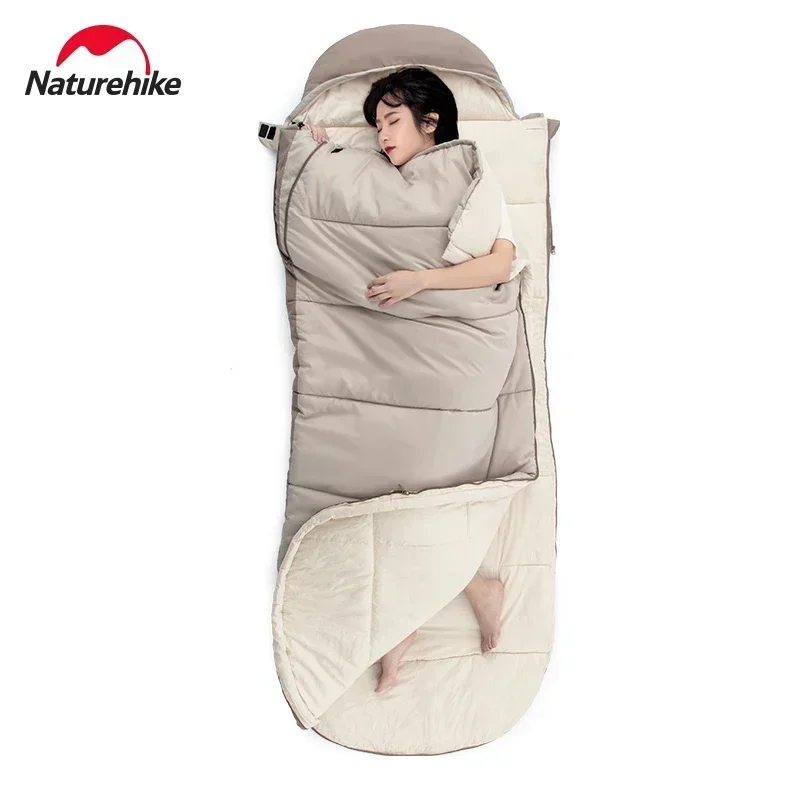 

Naturehike 2024 Outdoor Sleeping Bag Feeder Chunhui Sleeping Bag Adult Tent Camping Outdoor Autumn and Winter Thick Down Cotton