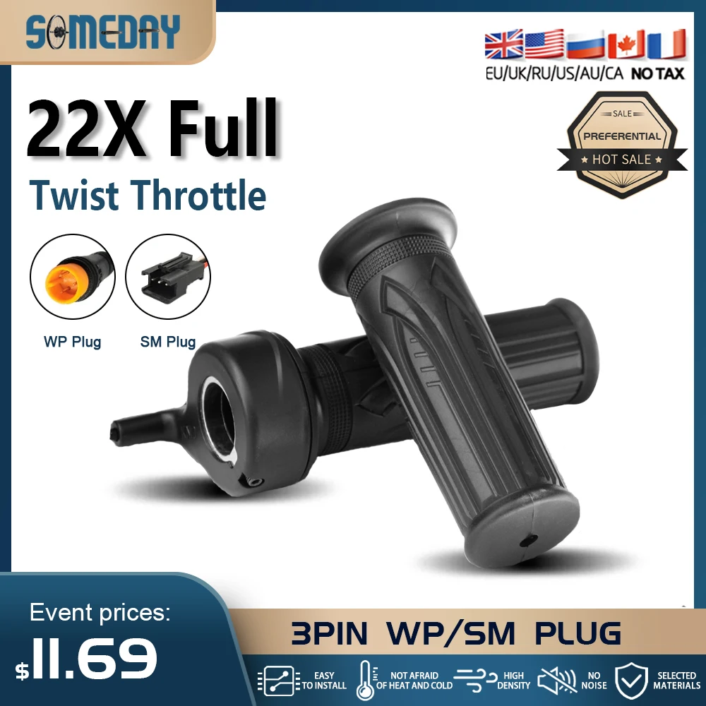 

WUXING 22X электронные велосипеды или электрический скутер, водонепроницаемый разъем SM, 24 В, 36 В, 48 В, 60 В, 72 В, 3-контактный SM/водонепроницаемый разъем