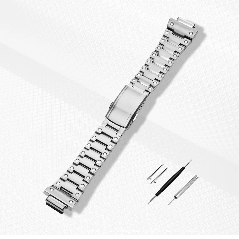 Edelstahl-Uhrenarmband für Casio G-Shock GBM-2100 GBM2100 GBM-2100A-2BPR GBM-2100B GM-2100 Uhrenarmband aus massivem Stahl