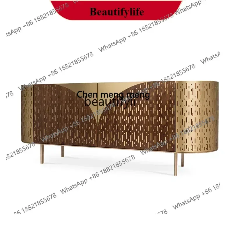 

G153 S Italian light luxury dining side cabinet, locker, high-end designer high-end entrance cabinet