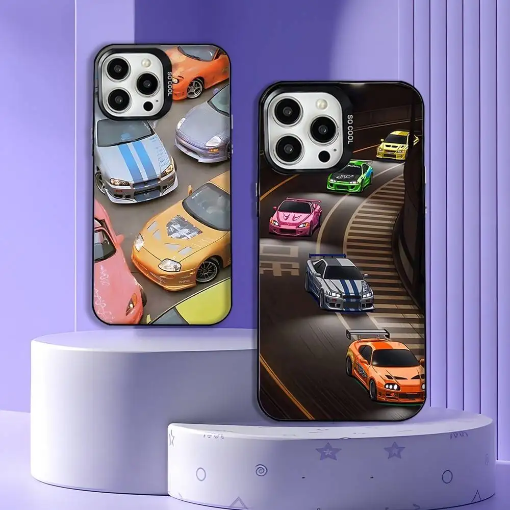 

Cars of F-Fast F-Furious Phone Case For iPhone 17,16,15,14,13,12,11,Pro,Max,Plus,E,Air,Mini Black Tpu Cover