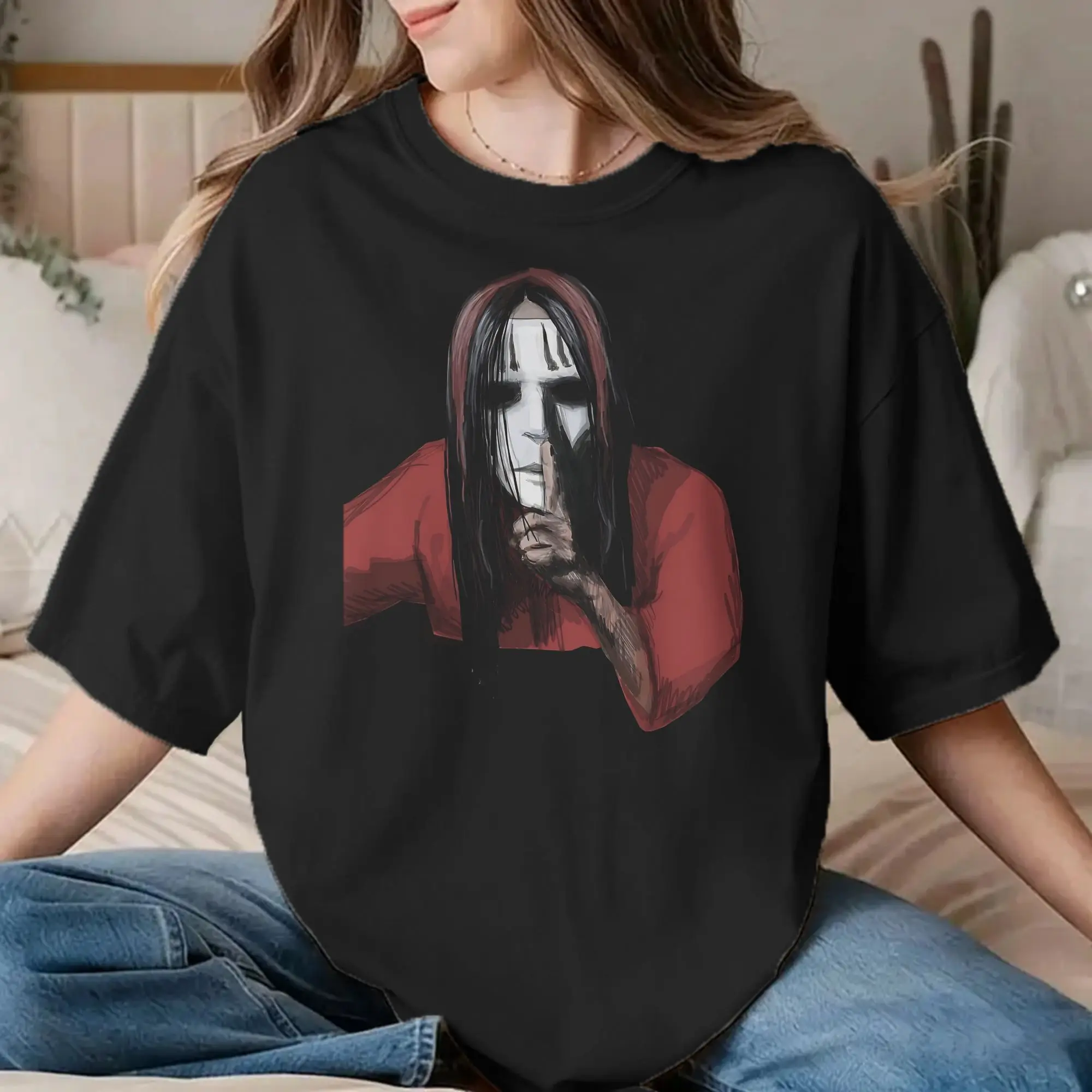 Camiseta de música heavy metal de Joey Jordison, para homem e mulher, modelo casual, feita de algodão puro, com gola redonda e manga curta, disponível