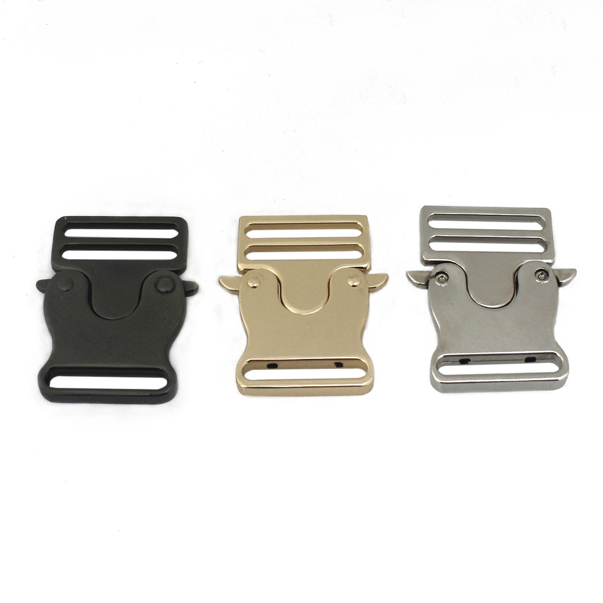 1pcs Fashion Metal Backpack Strap Buckle Quick Side Release Clasp for DIY Bag Outdoor Backpack Strap Belt Webbing Lether Craft