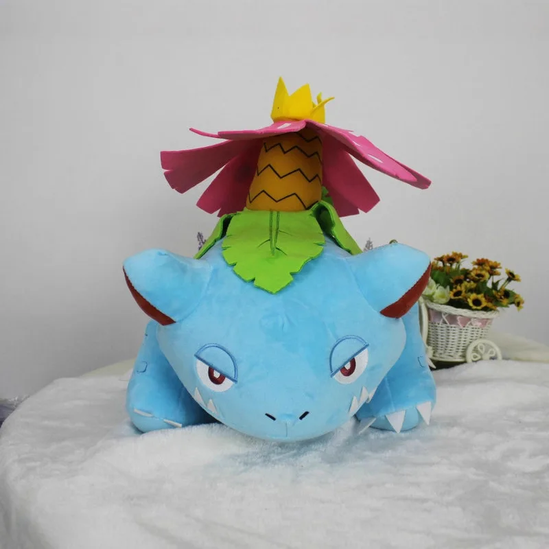 

Плюшевая игрушка Покемон Венусаур, милая мультяшная фигурка Венусаур, мягкий плюшевый кулон, игрушка-подушка для детей, подарок на день рождения