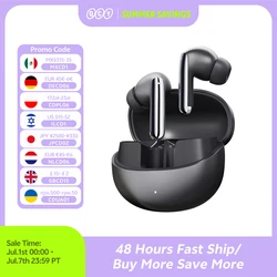 QCY MeloBuds Pro ANC Bluetooth 5.3 écouteurs sans fil 46dB hybride ANC haute résolution LDAC écouteurs 6 micro écouteurs 34H détection intra-auriculaire