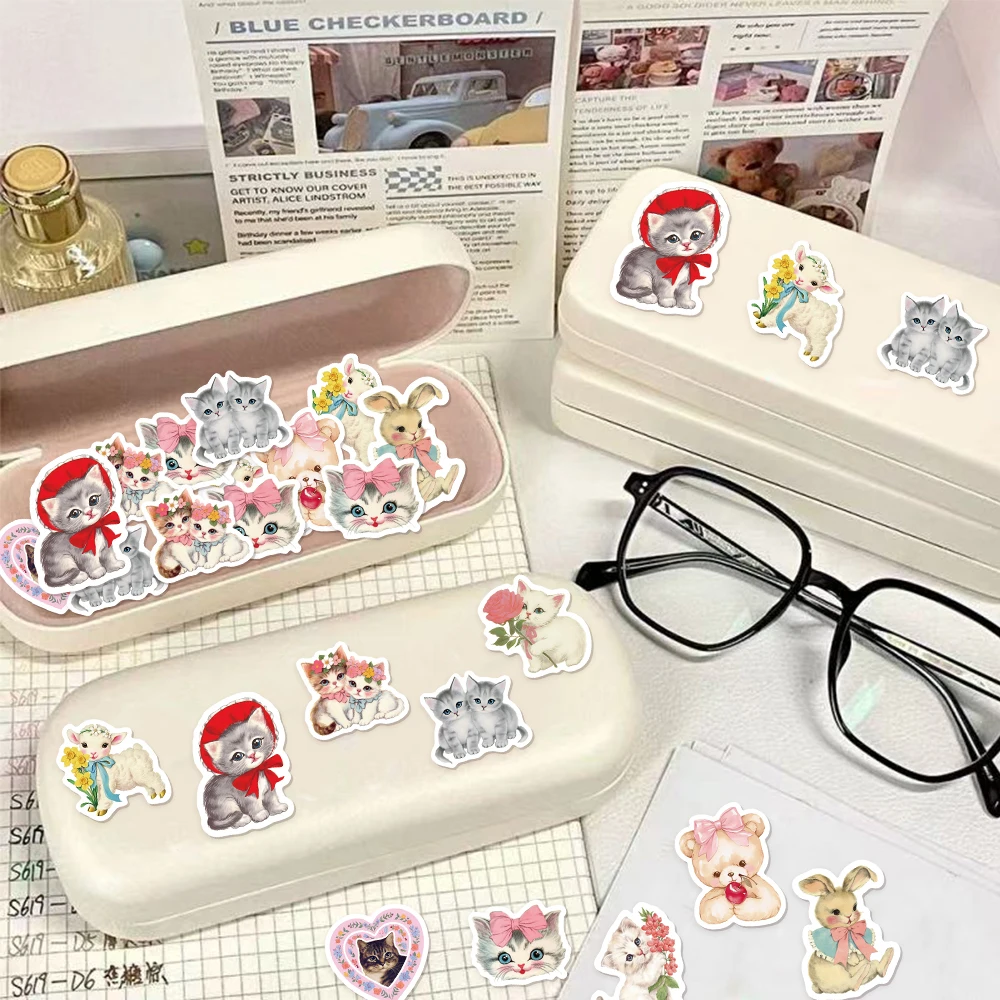 500 قطعة من ملصقات الختم لتزيين جرافيتي على شكل حيوانات عتيقة، ملصقات جيتار للتزلج بنمط صغير #5