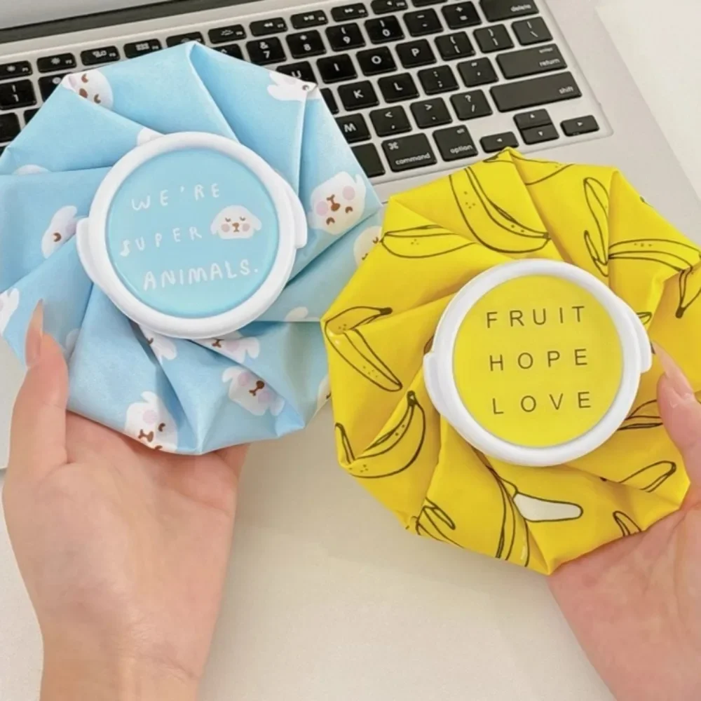 Applicare il ghiaccio per ridurre i pori Panno per il riempimento dell'acqua Impacco di ghiaccio rinfrescante Impacco di ghiaccio riutilizzabile Massaggio per il viso Strumenti per la cura della pelle di bellezza del viso degli occhi