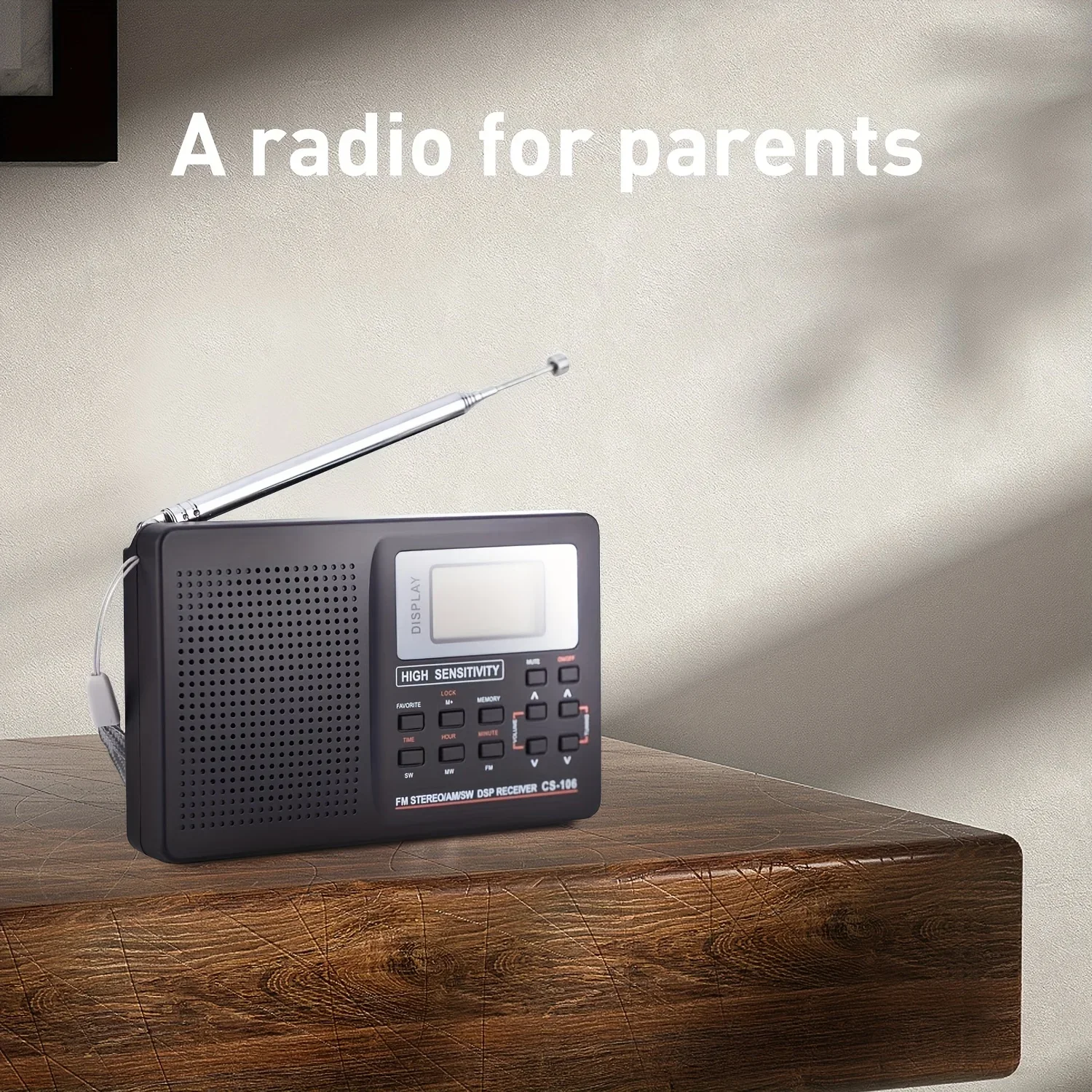 

Полнодиапазонный радиоприемник FM-стерео/AM DSP World Band с таймером-будильником Портативное радио