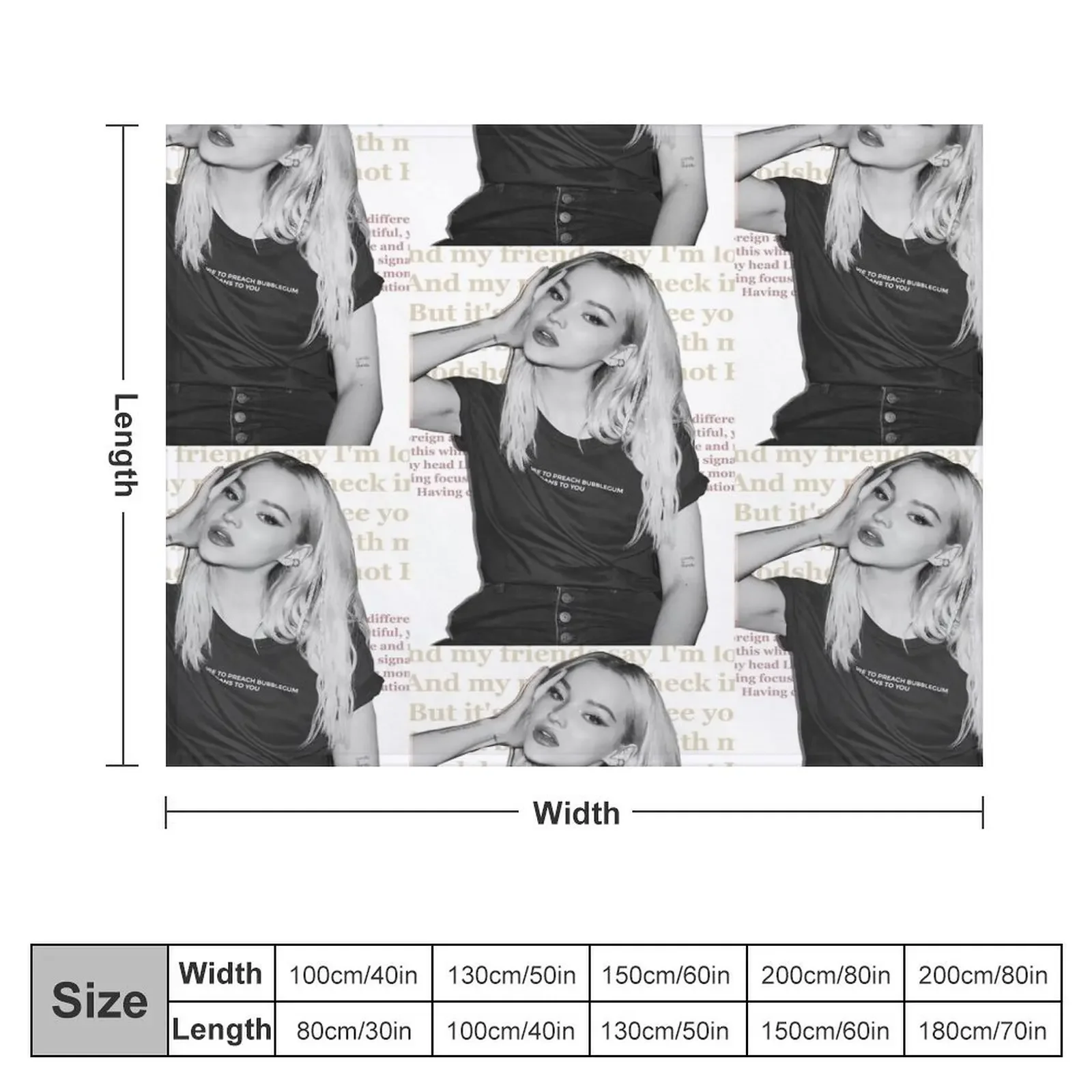 Dove Cameron - Bloodshot Throw Blanket Luxury decorative Thermal Blankets