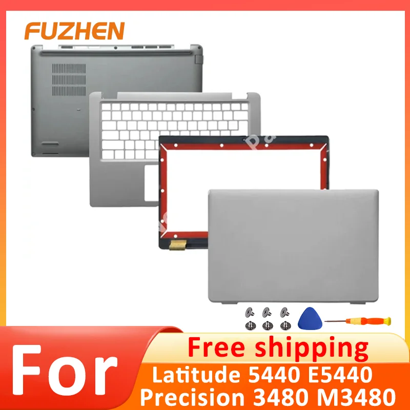 

NEW Laptop Case For Latitude 5440 E5440 Precision 3480 M3480 LCD Back Cover Front Bezel Bottom Case 07C1DW 03XF4T 05PRPY