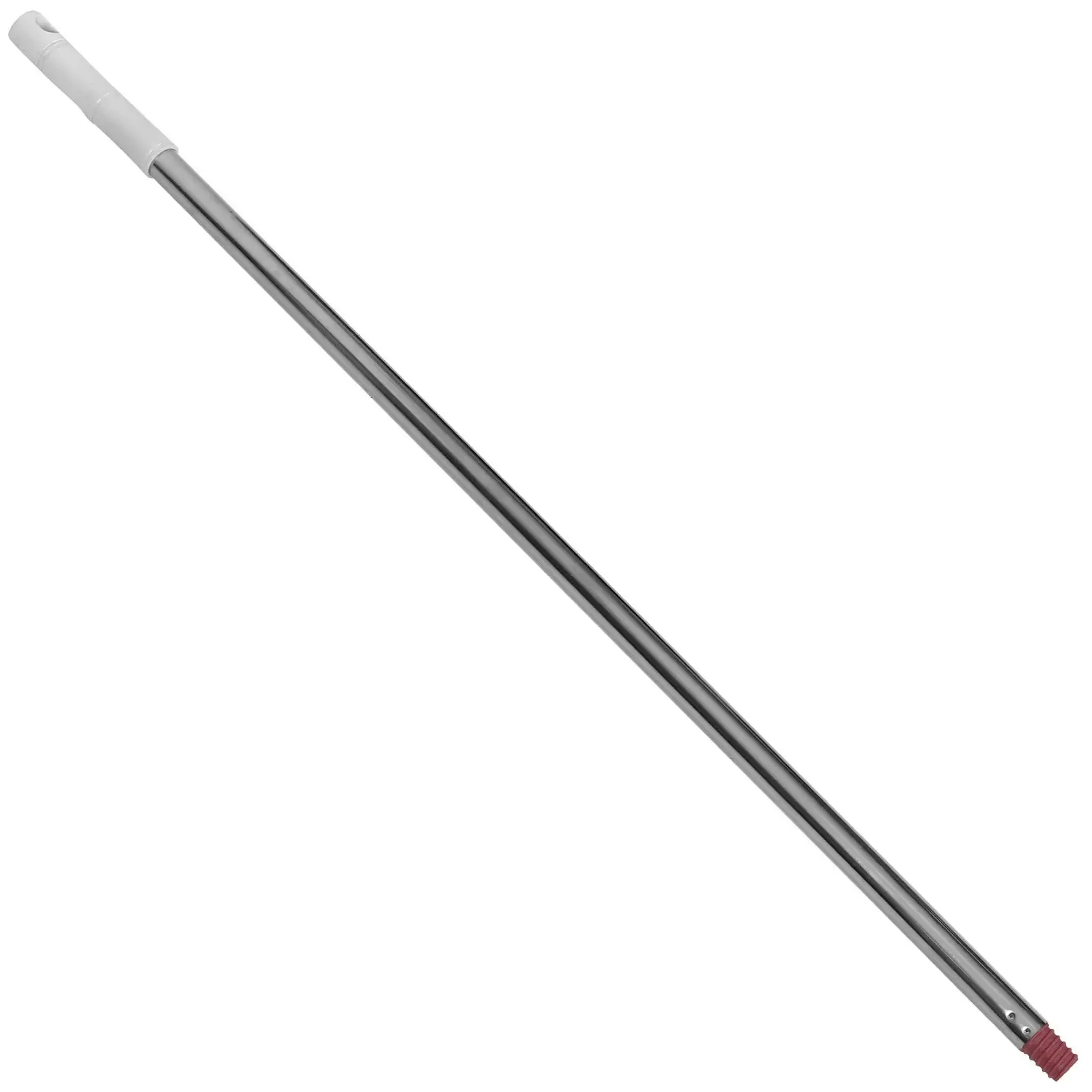 Stainless Steel Broom Handle Extension Pole Replacement Metal Push Mop Stick for Floor Cleaning with Threaded End