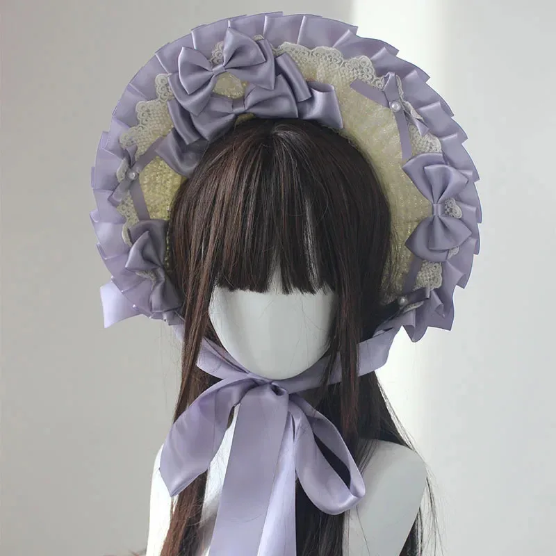 

qq 123Оригинальный дизайн, ручная работа, девичья элегантная винтажная шляпа-капот, плоская кепка в стиле Лолиты Виктории, аксессуары для юбки