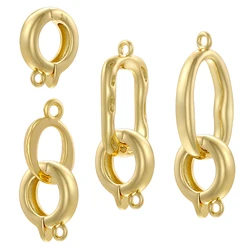 ZHUKOU 18K gold plated connector clasp jewellery accessories available for wholesale in 4 styles: VK218-VK221