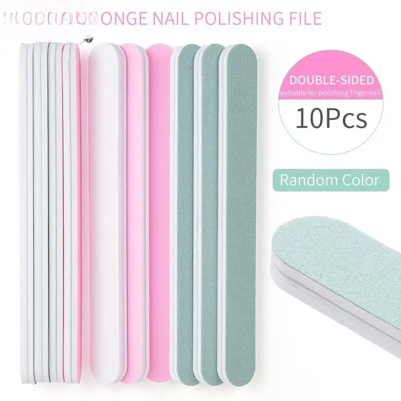 

10 шт., пилочка для ногтей, прямой шлифовальный лак для ногтей, буферный блок, профессиональные пилочки для ногтей, маникюр, педикюр, уход за ногтями, инструмент для полировки