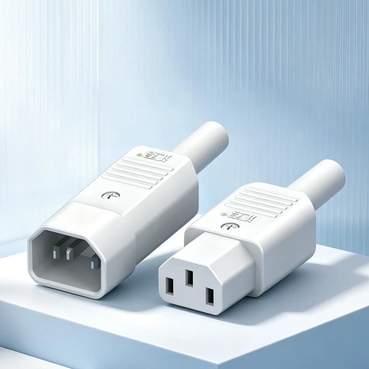 3Pin AC Power Socket 10A 250V Male Female Power Connector Electrical Rewirable Wiring Plug‑Socket Adapter Anti‑Leakage Connector