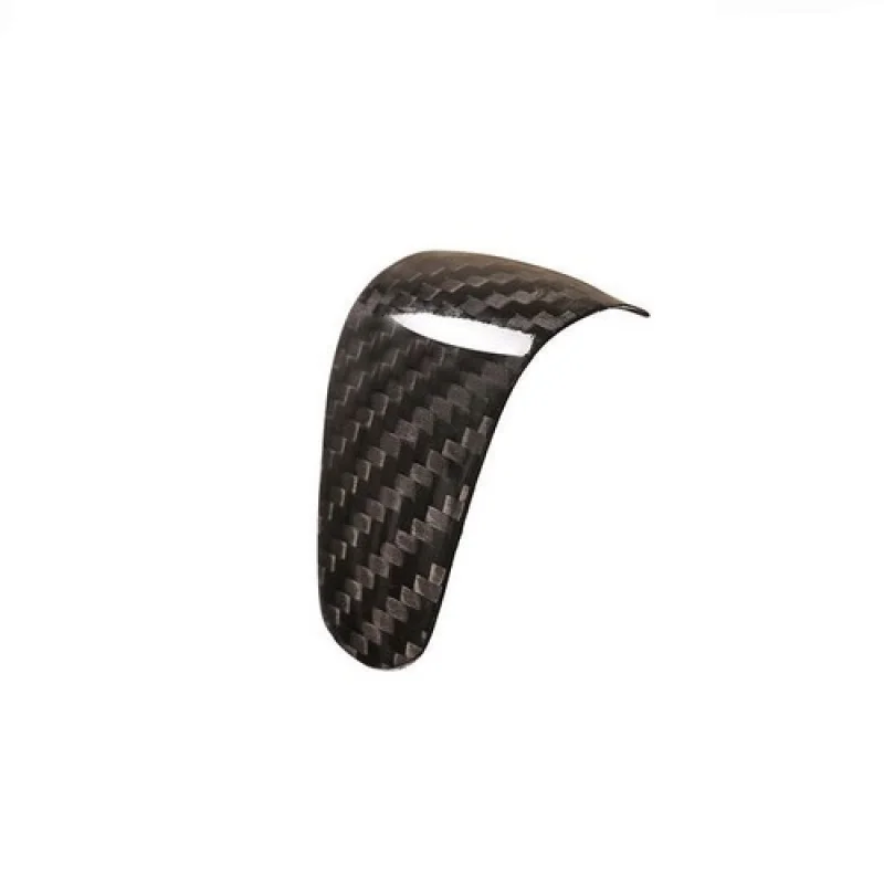 A + ألياف الكربون الحقيقية مقبض ناقل حركة السيارة غطاء الكسوة لفورد إيدج 2015-2018 #2